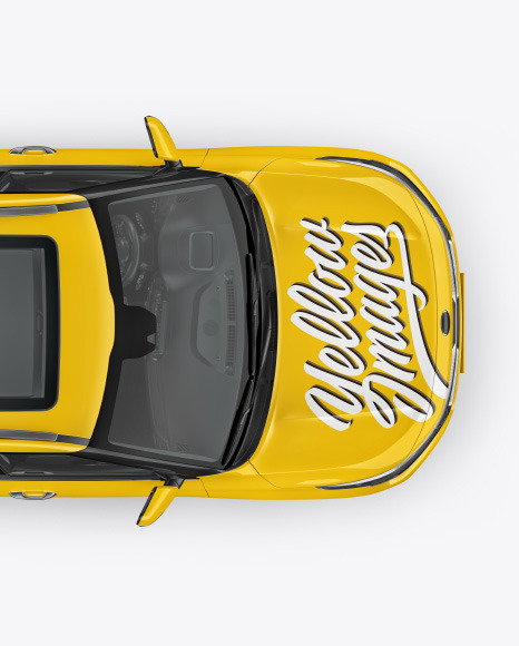 Crossover SUV Mockup - Top View