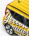 Compact Car Mockup - Top Half Side View