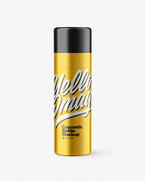 Download Metallic Foamer Bottle Mockup In Bottle Mockups On Yellow Images Object Mockups