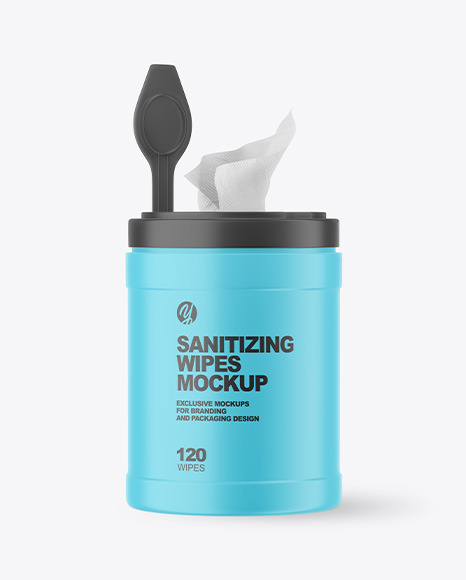 Download Matte Opened Sanitizing Wipes Canister Mockup In Packaging Mockups On Yellow Images Object Mockups Yellowimages Mockups