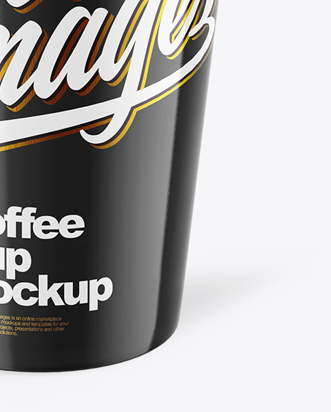Glossy Coffee Cup Mockup PSD #1
