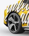 Electric Sport Car Mockup - HalfSide View