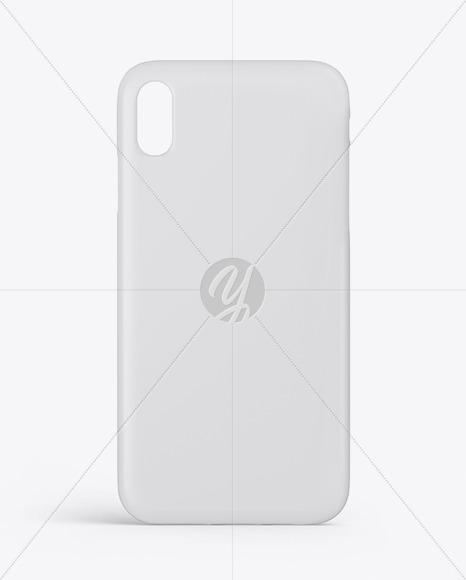 Iphone X Matte Case Mockup In Device Mockups On Yellow Images Object Mockups