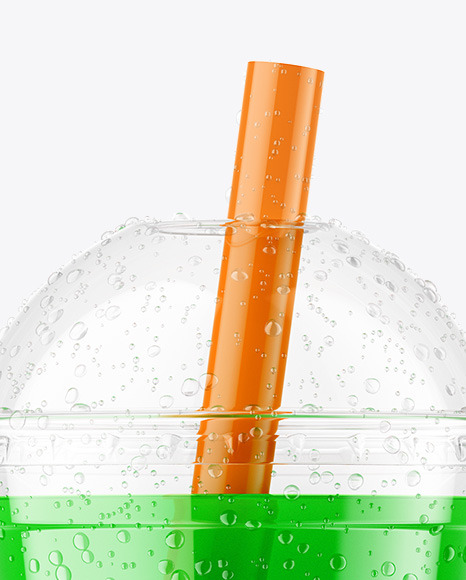 Fruit Bubble Tea Cup Mockup PSD #7