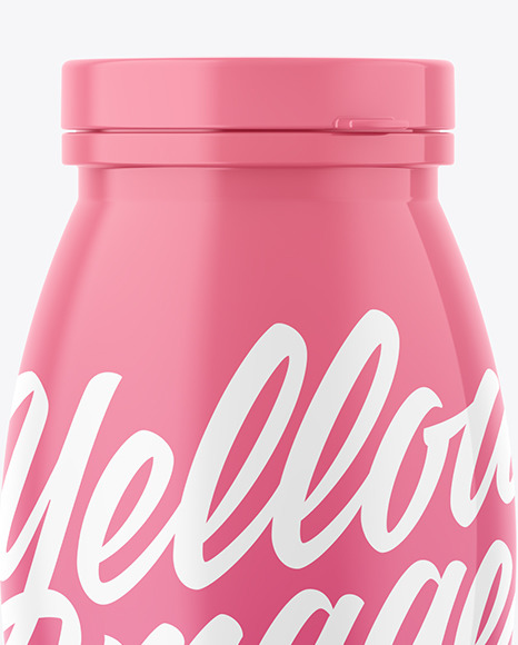 Glossy Plastic Bottle Mockup PSD #2
