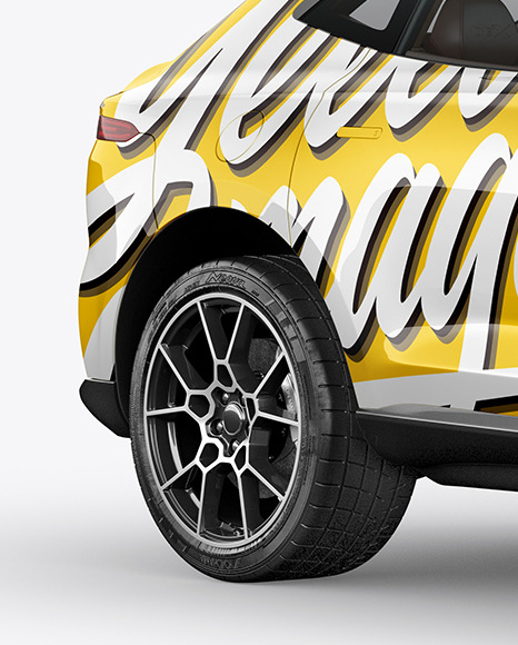 Download Free Crossover Suv Mockup Half Side View In Vehicle Mockups On Yellow PSD Mockups