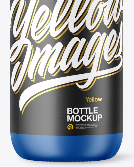 Matte Plastic Bottle Mockup PSD #1