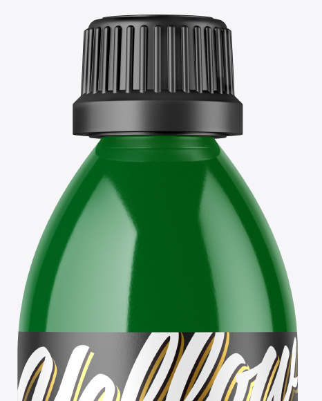 Glossy Plastic Bottle Mockup PSD #2