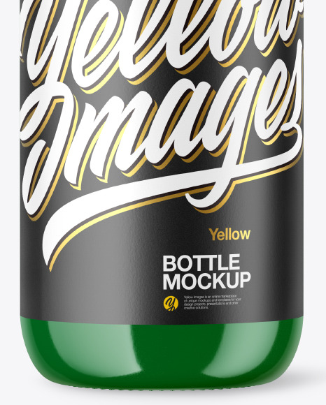 Glossy Plastic Bottle Mockup PSD #1