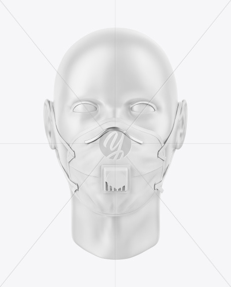 Face Mask Mockup In Apparel Mockups On Yellow Images Object Mockups