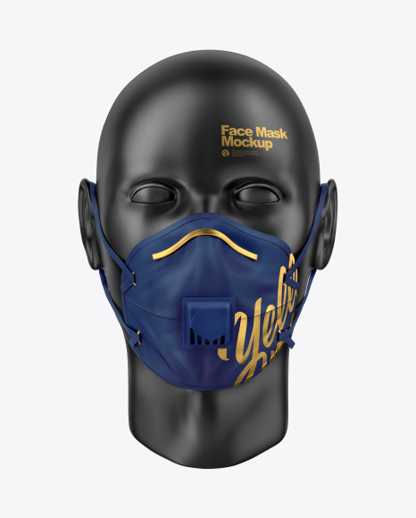 Download Face Mask Mockup In Apparel Mockups On Yellow Images Object Mockups