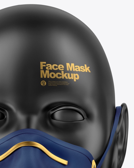 Download Face Mask Mockup In Apparel Mockups On Yellow Images Object Mockups