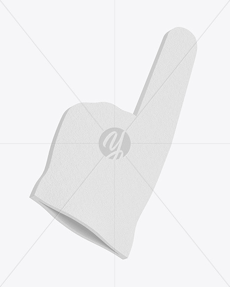 Foam Hand Mockup In Object Mockups On Yellow Images Object Mockups