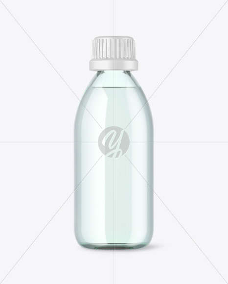 Clear Glass Bottle Mockup In Bottle Mockups On Yellow Images Object Mockups