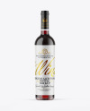 Clear Glass Red Wine Bottle Mockup