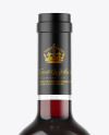 Clear Glass Red Wine Bottle Mockup