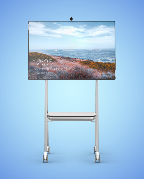 Microsoft Surface Hub 2 Mockup PSD #3