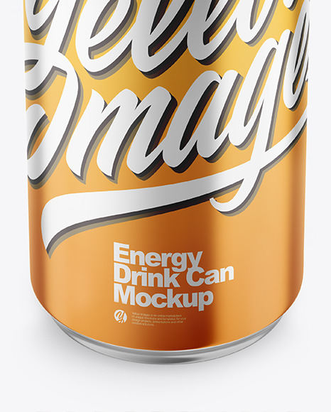 Matte Metallic Drink Can Mockup PSD #1