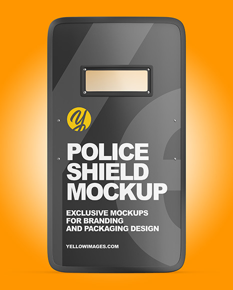 Download Police Shield Mockup In Apparel Mockups On Yellow Images Object Mockups