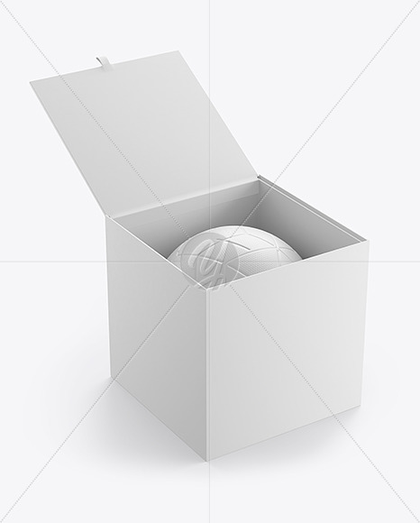 Box With Soccer Ball Mockup In Object Mockups On Yellow Images Object Mockups