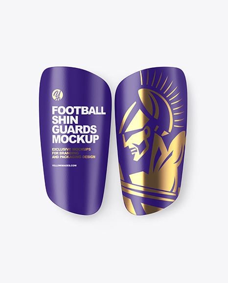 Download Matte Football Shin Guards Mockup In Apparel Mockups On Yellow Images Object Mockups