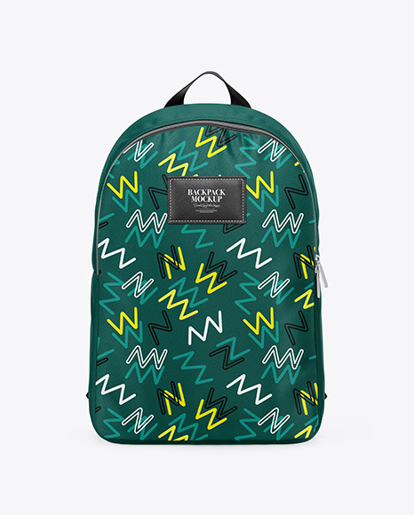 Backpack Mockup Front View In Apparel Mockups On Yellow Images Object Mockups