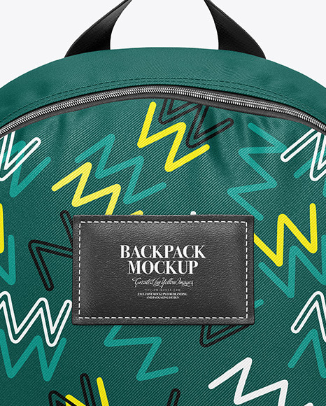 Download Backpack Mockup Front View In Apparel Mockups On Yellow Images Object Mockups