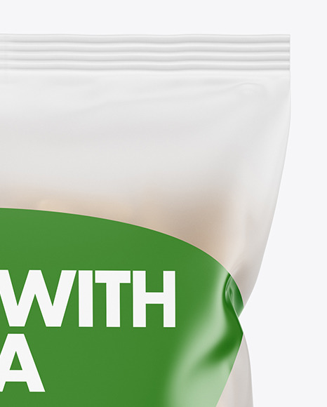 Whole Wheat Pennoni Rigati Pasta Frosted Bag Mockup PSD #1