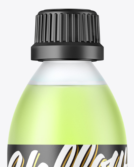 Frosted Glass Bottle Mockup PSD #2