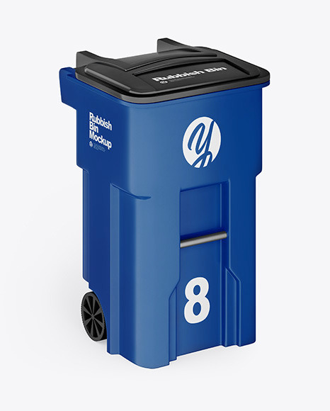 Download Glossy Rubbish Bin Mockup In Object Mockups On Yellow Images Object Mockups Yellowimages Mockups