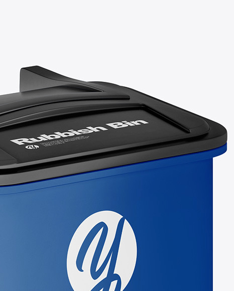 Download Glossy Rubbish Bin Mockup In Object Mockups On Yellow Images Object Mockups PSD Mockup Templates