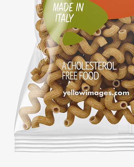 Download Whole Wheat Cavatappi Pasta Bag Mockup In Bag Sack Mockups On Yellow Images Object Mockups PSD Mockup Templates