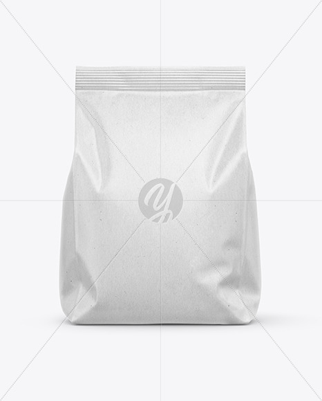 Download Kraft Food Bag Mockup Front View In Bag Sack Mockups On Yellow Images Object Mockups Yellowimages Mockups