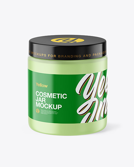 Frosted Plastic Jar Mockup
