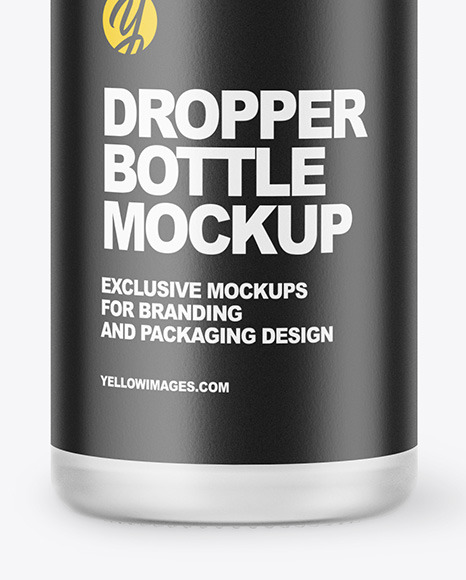 Download Frosted Dropper Bottle Mockup In Bottle Mockups On Yellow Images Object Mockups Yellowimages Mockups