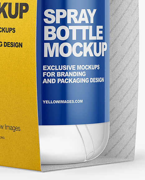 Download Sprayer Bottle Kraft Paper Pack Mockup Half Side View In Bottle Mockups On Yellow Images Object Mockups Yellowimages Mockups