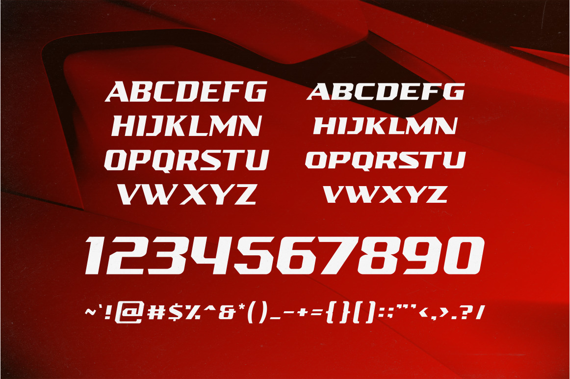 AIRBOLT - FUTURISTIC RACING FONT