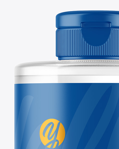 Clear Plastic Bottle Mockup PSD #2