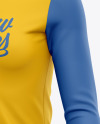 Download Women S Long Sleeve T Shirt Mockup Front Half Side View In Apparel Mockups On Yellow Images Object Mockups