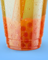 Fruit Bubble Tea Cup Mockup