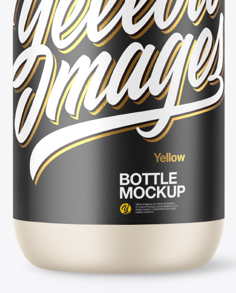 Ceramic Bottle Mockup PSD #1