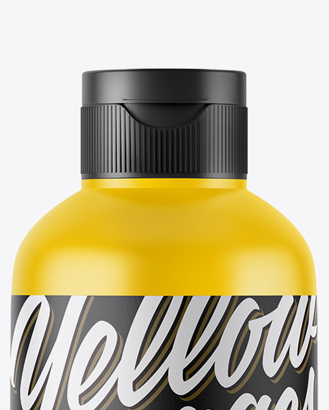 Download Matte Plastic Bottle Mockup in Bottle Mockups on Yellow ...