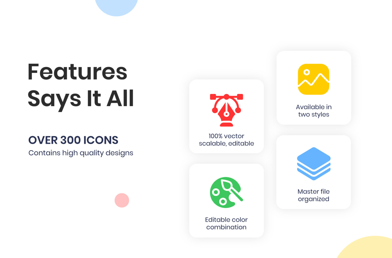Фигуры - Коллекция иконок 3 300+ Flat Icons
