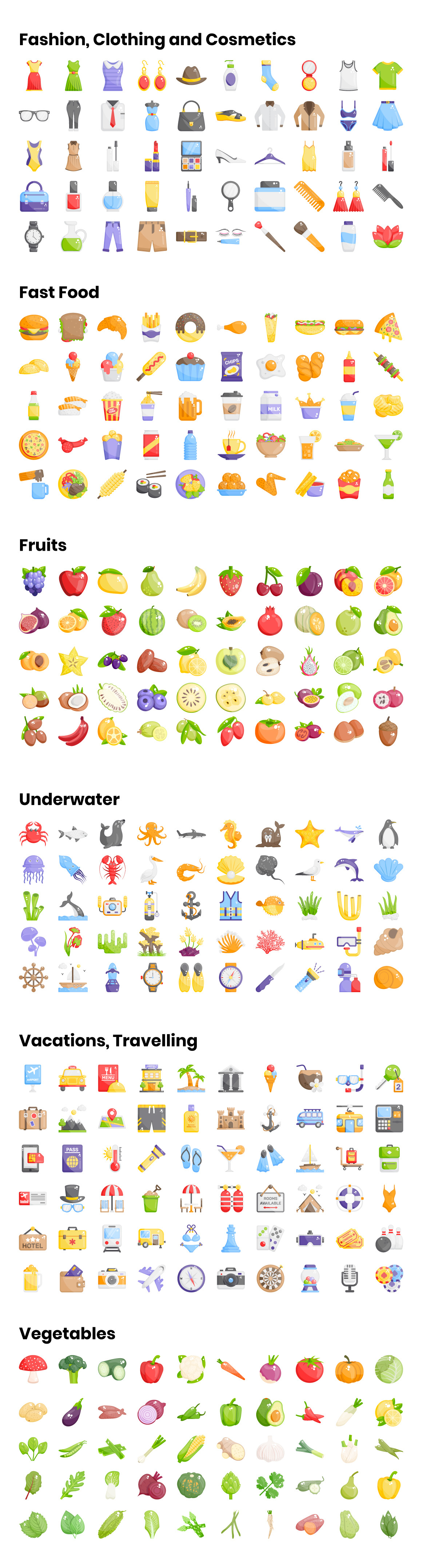 Фигуры - Коллекция иконок 5 300+ Flat Icons