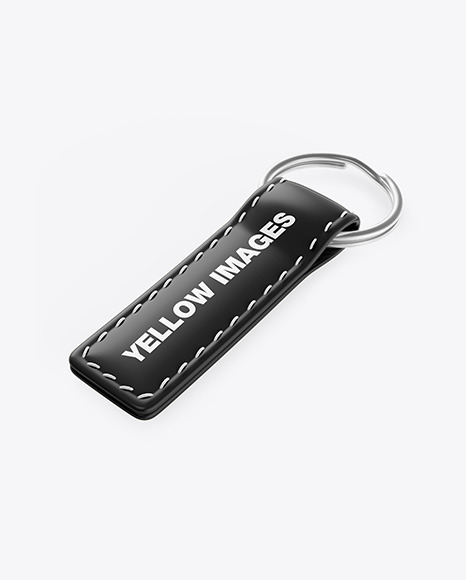 Download Glossy Keychain Mockup In Stationery Mockups On Yellow Images Object Mockups