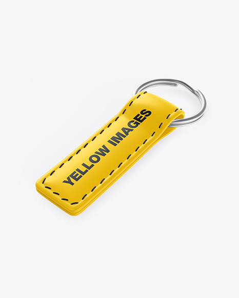 Download Glossy Keychain Mockup In Stationery Mockups On Yellow Images Object Mockups PSD Mockup Templates