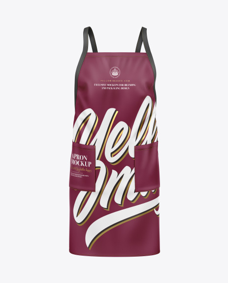 Download Apron Mockup in Apparel Mockups on Yellow Images Object Mockups