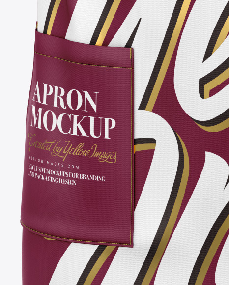 Download Apron Mockup In Apparel Mockups On Yellow Images Object Mockups