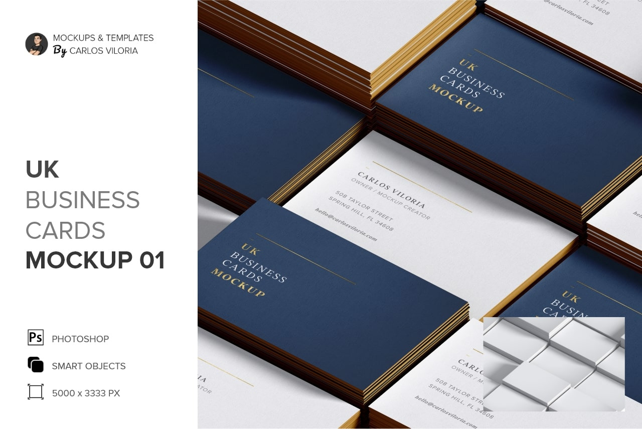 Download Free Business Card Mockup Online Yellowimages