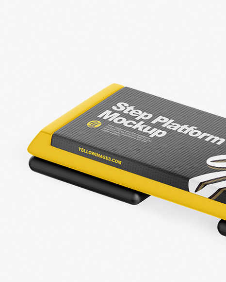 Download Aerobic Step Platform Mockup In Object Mockups On Yellow Images Object Mockups PSD Mockup Templates